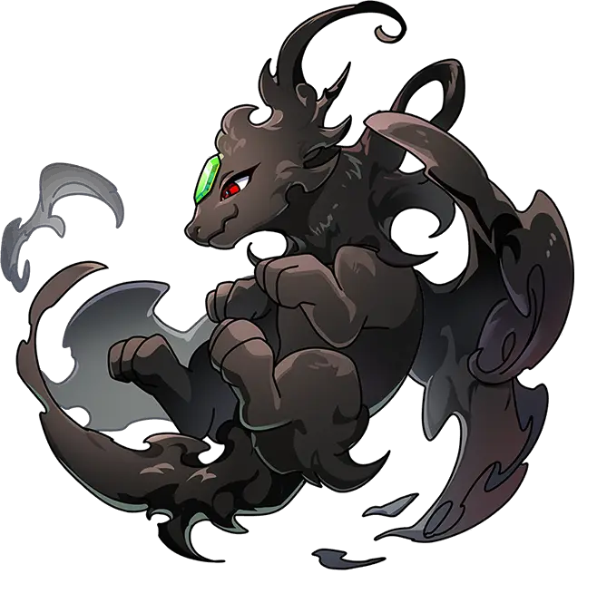 Black Dragon Illustration · Base Hatchling