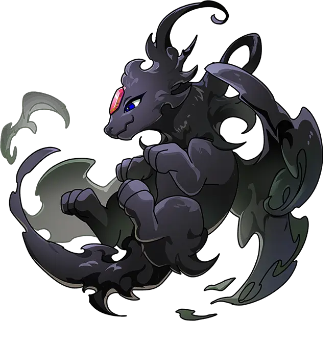 Black Dragon Illustration · Chroma Hatchling