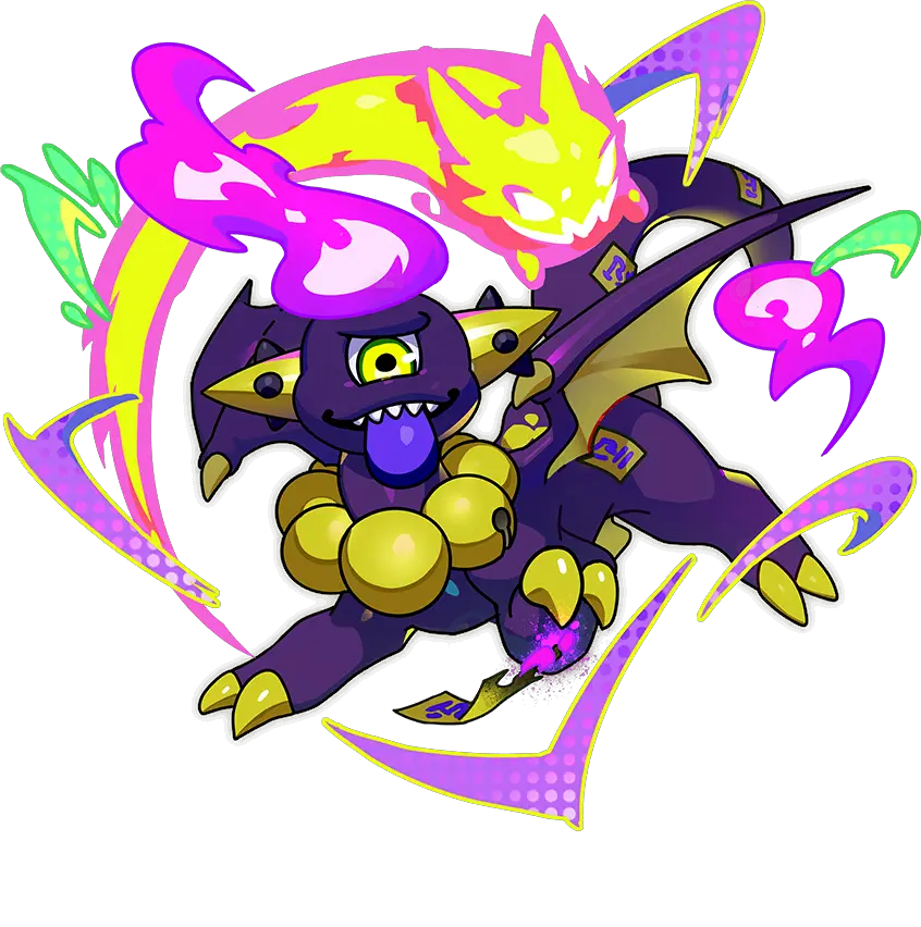 Black Goblin Dragon Illustration · Chroma Hatchling