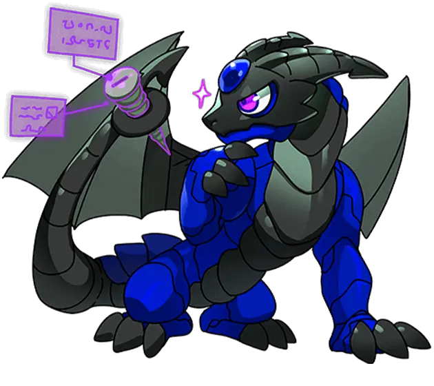 Iron Dragon Illustration · Chroma Hatchling