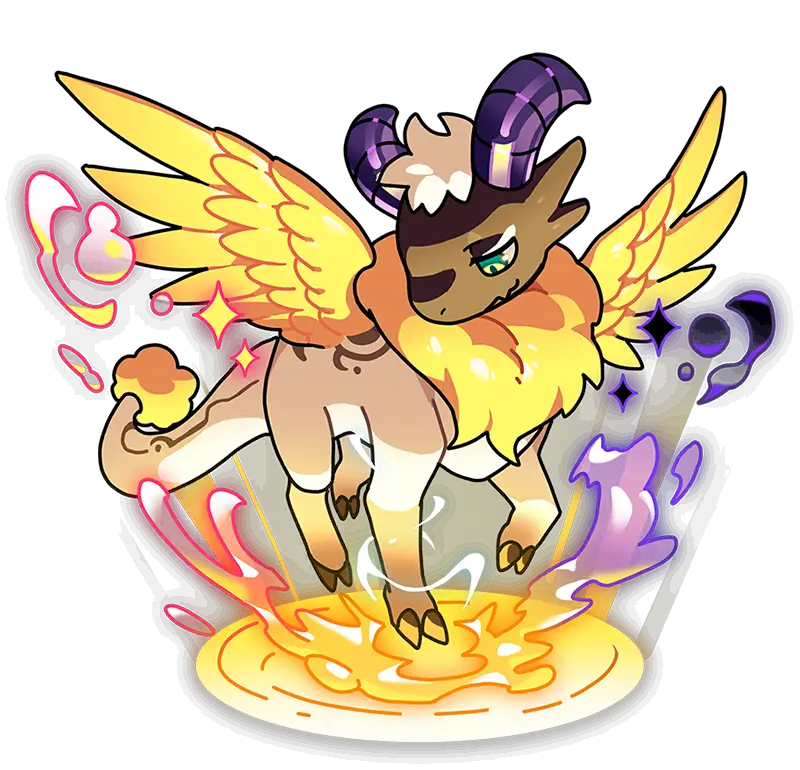 Lamb Dragon Illustration · Base Hatchling