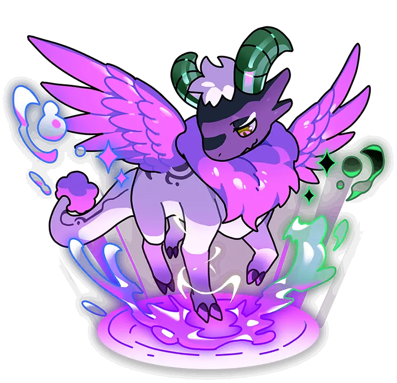 Lamb Dragon Illustration · Chroma Hatchling