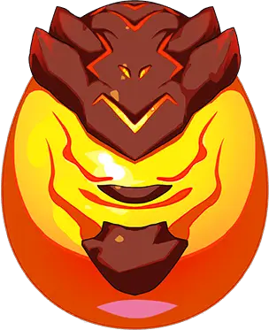 Lava Dragon Illustration · Base Egg