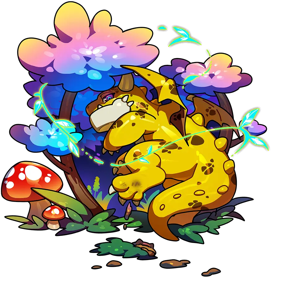 Mustard Hammer Illustration · Base Hatchling