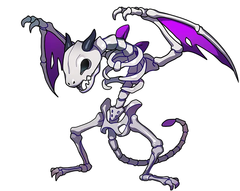 Skeleton Dragon Illustration · Base Hatchling