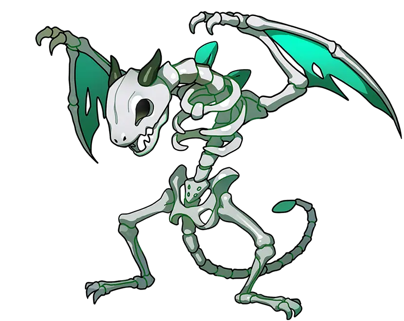 Skeleton Dragon Illustration · Chroma Hatchling