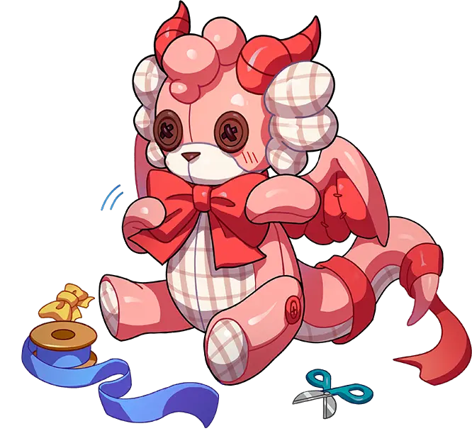 Teddy Dragon Illustration · Base Hatchling