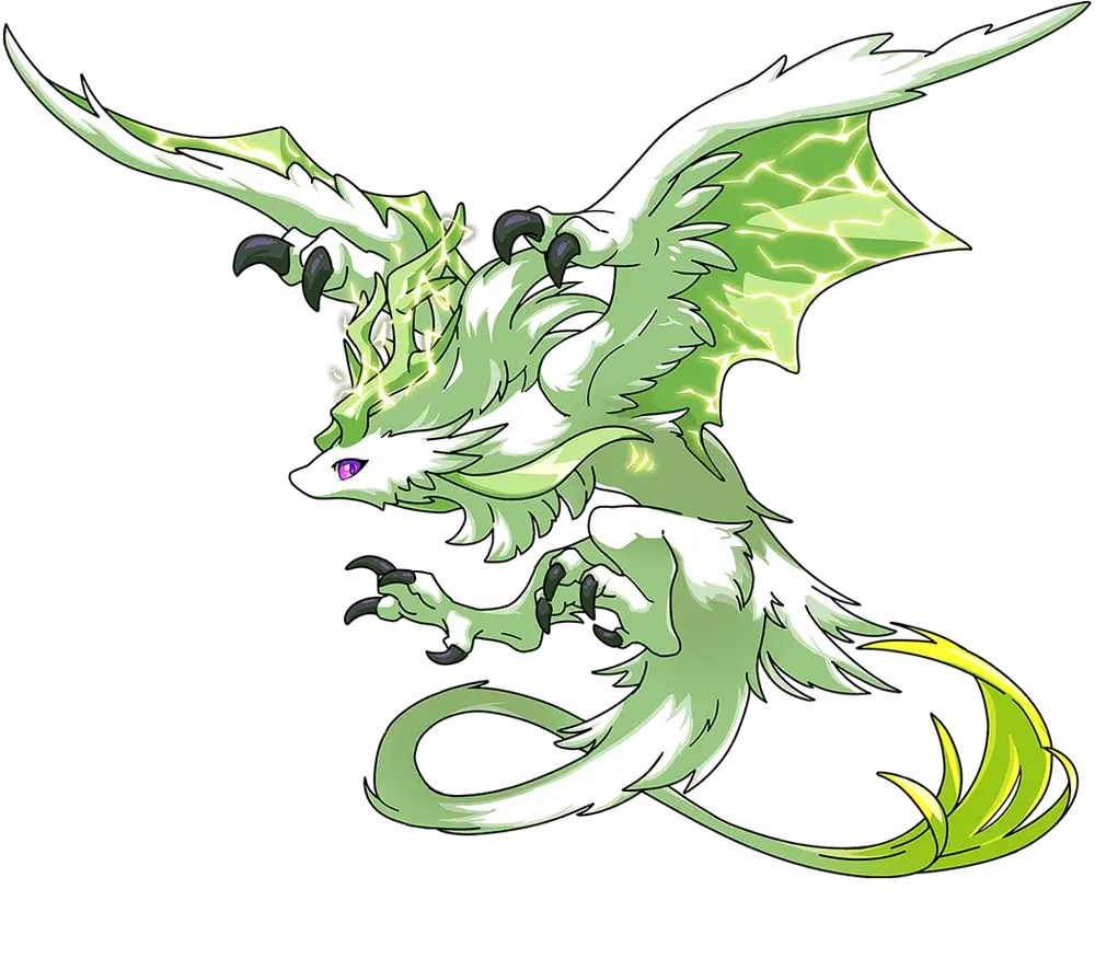White Thunder Dragon Illustration · Chroma Adult