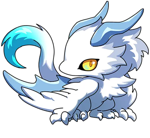 White Thunder Dragon Illustration · Base Hatch