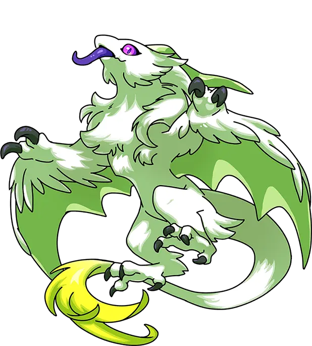 White Thunder Dragon Illustration · Chroma Hatchling