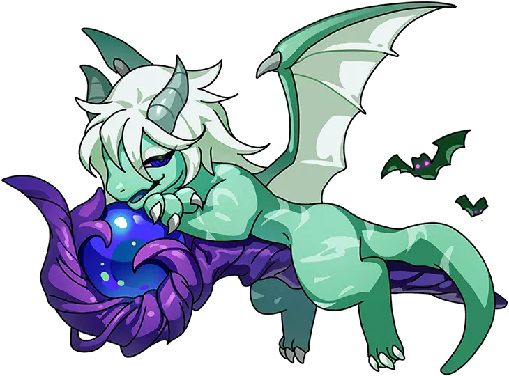 Witch Dragon Illustration · Chroma Hatchling