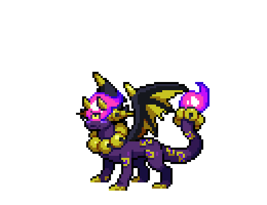 Black Goblin Dragon Pixel · Chroma Adult