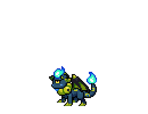 Black Goblin Dragon Pixel · Base Hatchling