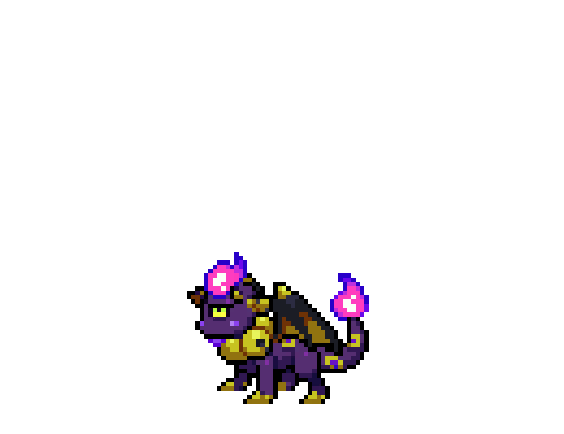 Black Goblin Dragon Pixel · Chroma Hatchling
