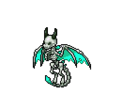Skeleton Dragon Pixel · Chroma Adult