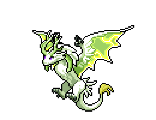 White Thunder Dragon Pixel · Chroma Adult